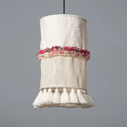 Ledkia Suspension Coton Haida Blanc cassé