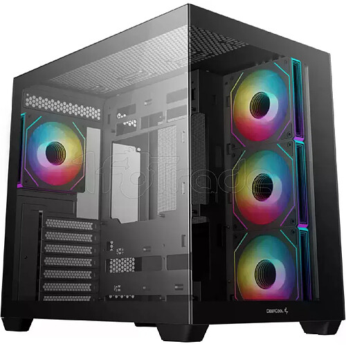 DeepCool - Boitier Moyen Tour ATX DeepCool CG530 4F avec panneaux vitrés (Noir)