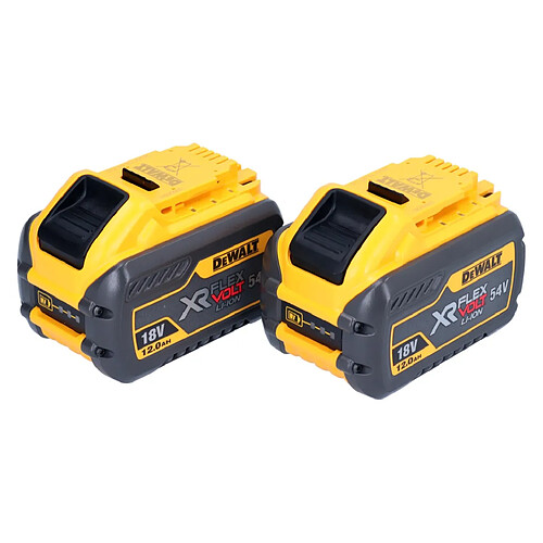 DeWalt DCB548 Batterie XR FLEXVOLT 12 Ah / 12000 mAh Li-Ion 18 V / 54 V max. - avec indicateur de charge - 2 pcs