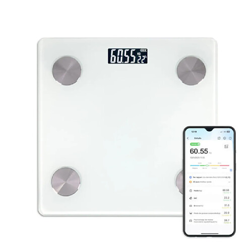 Livoo pèse-personne impédancemètre - Blanc