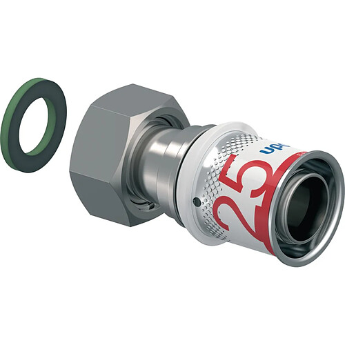 raccord à sertir - ecrou libre femelle - s-press plus - 25 vers 3/4 - uponor 1070606