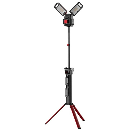 lampadaire led - double-tête - 5000 lm - multi batterie 18v - bizline 625062