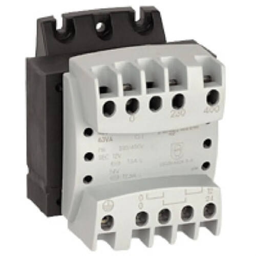 Legrand transformateur de sécurité monophasé - 230/400v vers 12/24v - 220va
