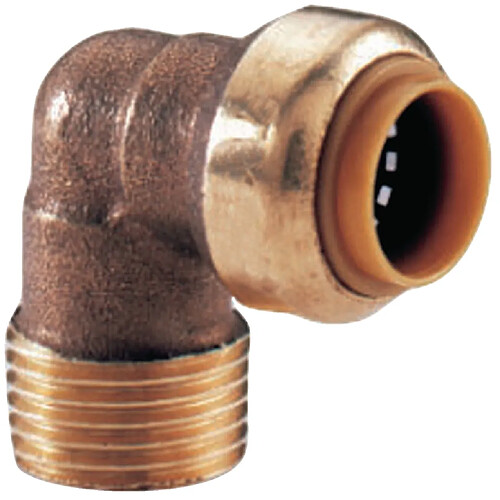coude instantané 90 degrés - tube cuivre - femelle 18 mm / mâle à visser 15 x 21 mm - comap tectite classic