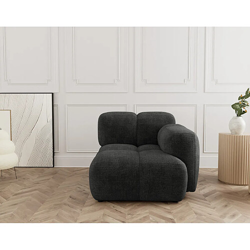 Lisa design Module de canapé droit Grace - Anthracite
