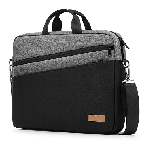 Sac à ordinateur portable résistant, compatible avec les ordinateurs portables de 15,6 pouces, couleur gris