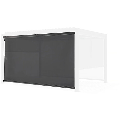 Habitat Et Jardin Store pergola bioclimatique - 367 x 208 cm - Gris anthracite