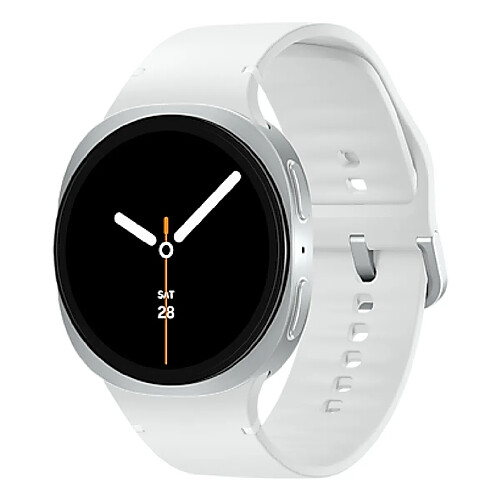 Samsung Galaxy Watch 8 3,81 cm (1.5") AMOLED 44 mm Numérique 480 x 480 pixels Écran tactile Argent Wifi GPS (satellite)