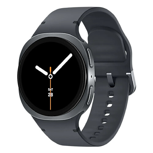 Samsung Galaxy Watch 8 3,3 cm (1.3") AMOLED 40 mm Numérique 438 x 438 pixels Écran tactile Graphite Wifi GPS (satellite)