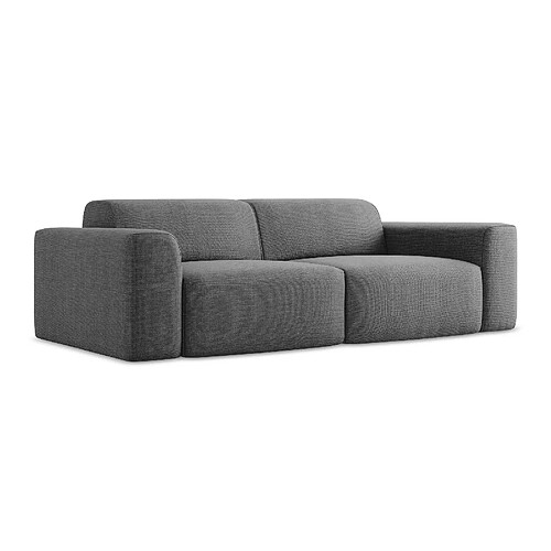 makamii Canapé modulable 3 places en tissu texturé - KELI