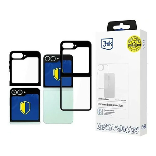 Coque Satin Armor+ 3MK pour Samsung Galaxy Z Flip 6 - Noir