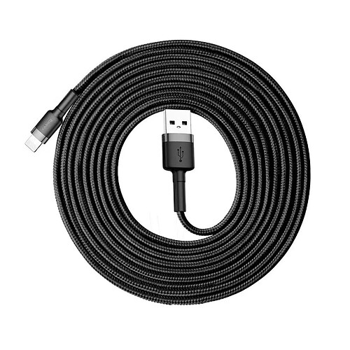 Baseus Câble USB-A vers Lightning - 3 m - Noir