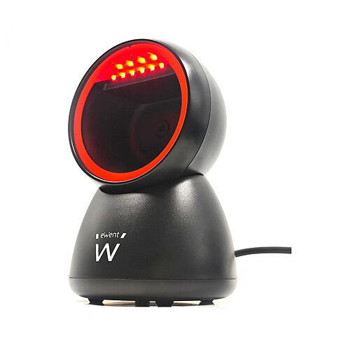 Lecteur de Codes-Barres Ewent EW3450 1D/2D/QR 360º Noir