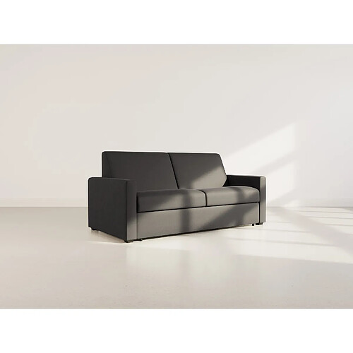 Bestmobilier Julia - canapé 3 places convertible express couchage quotidien 140 cm matelas 14 cm en