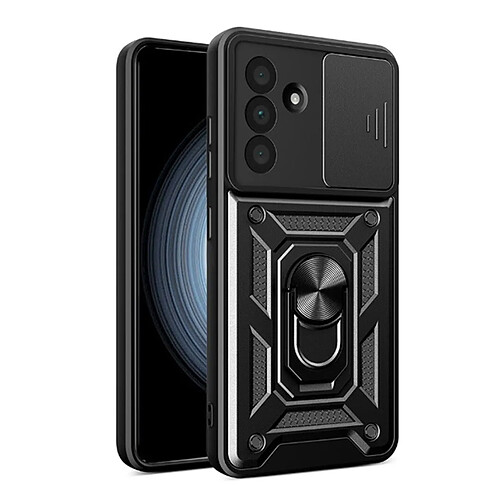 Étui Anti-Impact Magnétique Pour Fenêtre Coulissante De Défenseur Militaire PHONECARE Pour Samsung Galaxy A36 5G - Noir