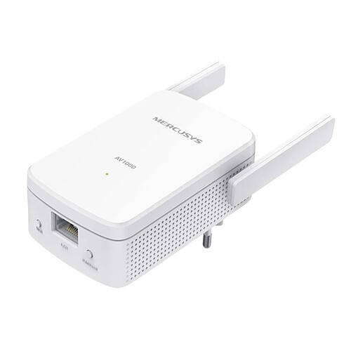 Mercusys Kit CPL AV1000 avec Répéteur WiFi 1000 Mbps jusqu'à 300 mètres Blanc