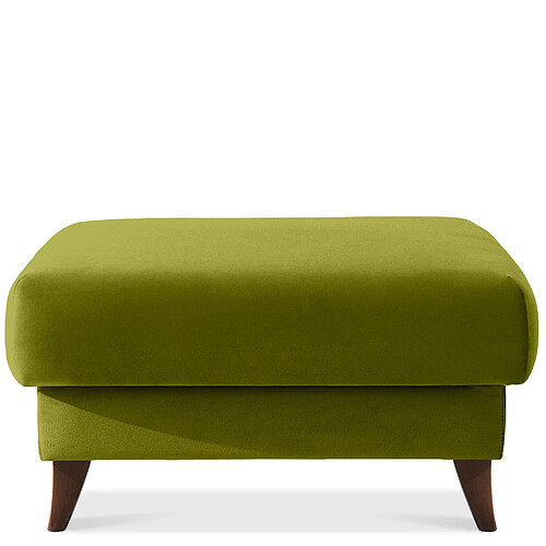 Konsimo Pouf scandinave velours - Olive