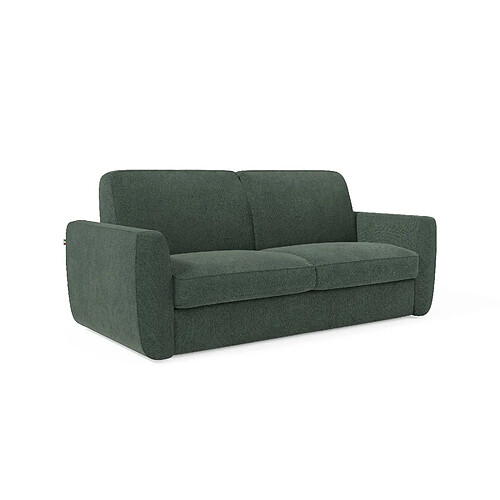 Divani.store Leonida Canapé lit matelas H18 cm de haut 222 cm Vert