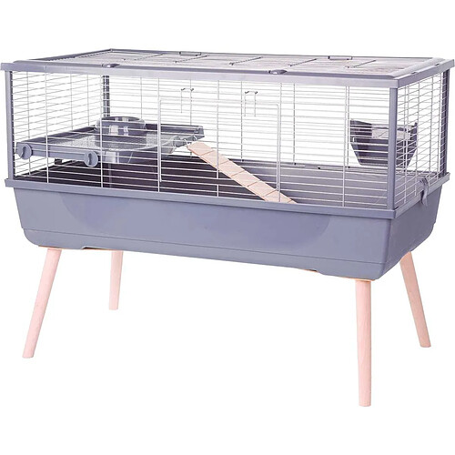 ZOLUX Cage pour cochon d'Inde 99 x 54 x 76 cm Neolife gris.