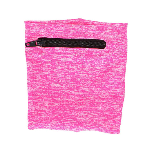 Dunlop Brassard Sport 10 cm avec Mini-poche Zippée pour Jogging ou Fitness Rose