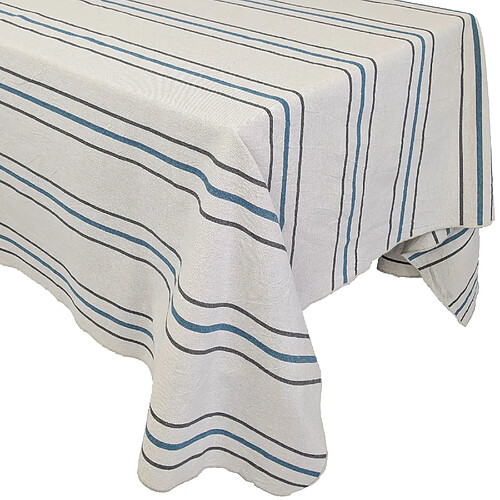 Linnea nappe rectangulaire Hoshi en coton à rayures
