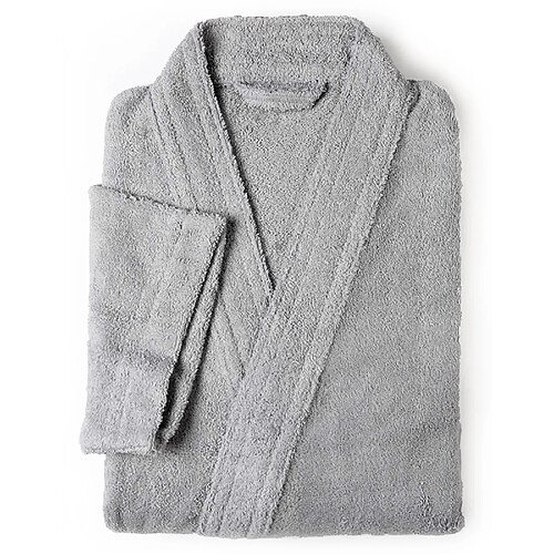 Linnea Peignoir kimono éponge adulte - Gris