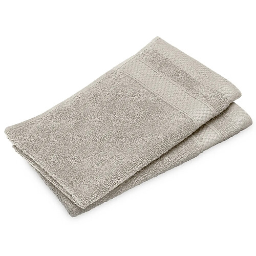 Linnea lot de 2 serviettes invité coton