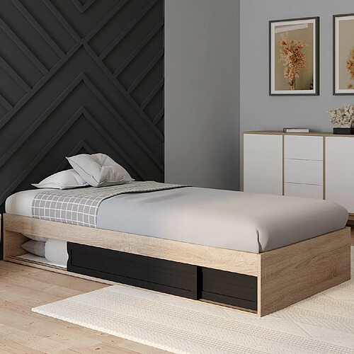 Idmarket Cadre de lit simple SALEM