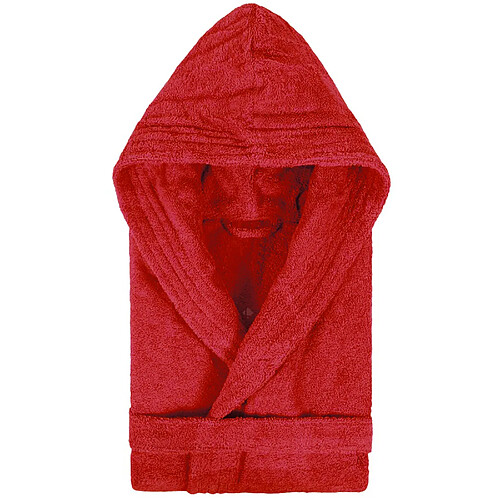 Linnea peignoir de bain à capuche adulte - Rouge