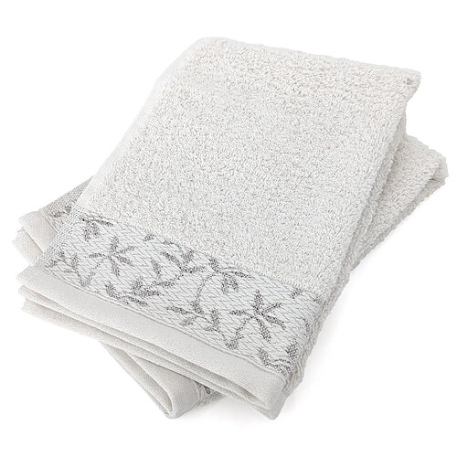 Linnea lot de 2 serviettes invité coton DRY VINE - Beige