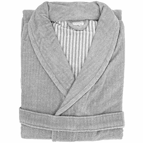 Linnea peignoir de bain col châle - Gris