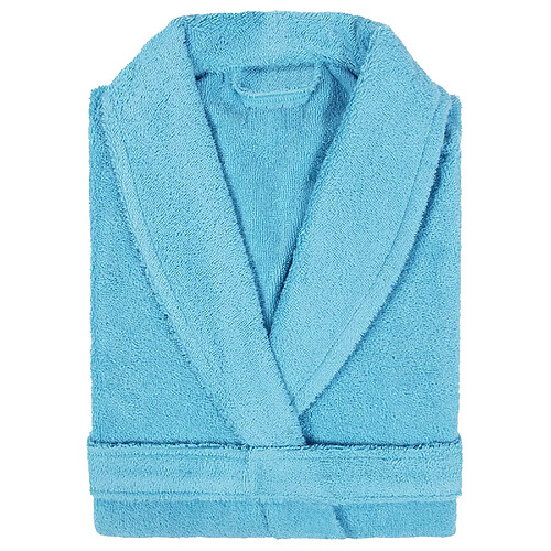 Linnea peignoir de bain adulte col châle - Bleu
