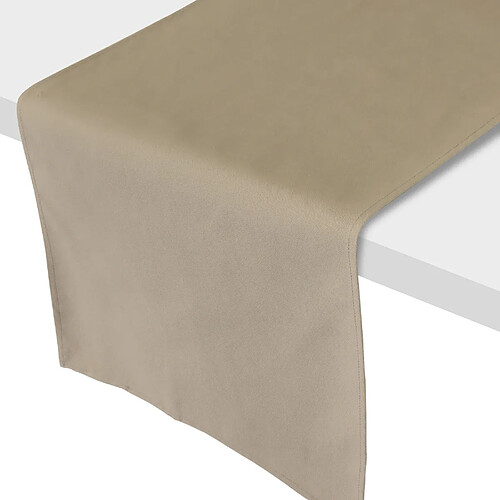 Linnea chemin de table Diabolo - marron tourterelle