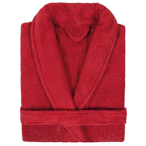Linnea peignoir de bain adulte col châle - Rouge