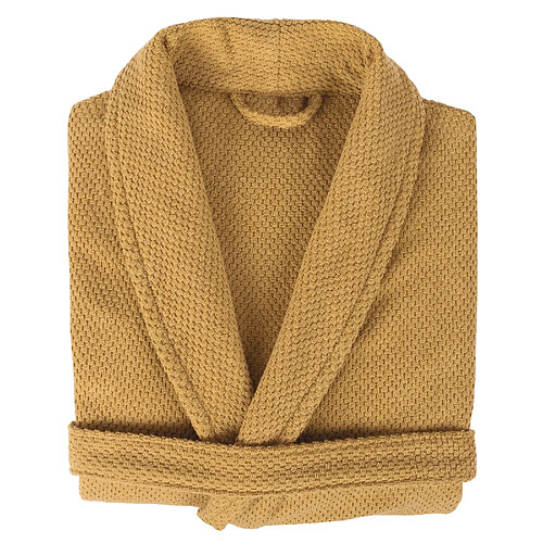 Linnea peignoir de bain col châle adulte - Jaune