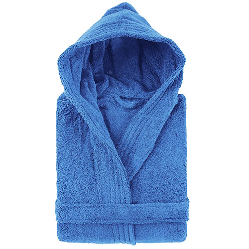 Linnea Peignoir de bain à capuche adulte - Bleu