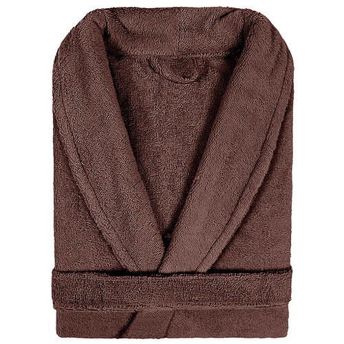 Linnea peignoir de bain col châle adulte - Marron