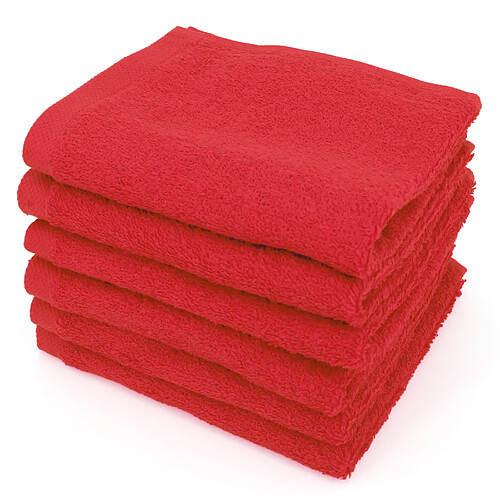 Linnea lot de 6 serviettes invité éponge Alpha