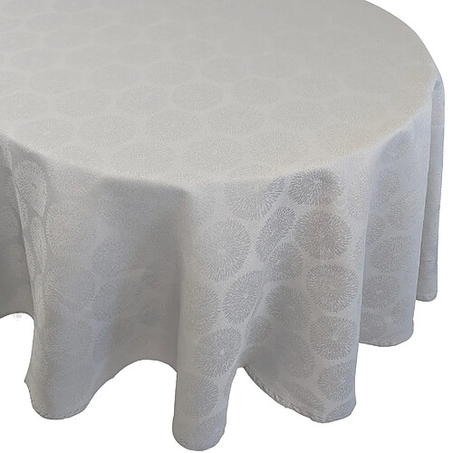 Linnea nappe ovale Helios en coton - Gris