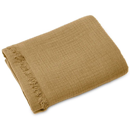 Linnea fouta drap de plage coton Kea - Marron