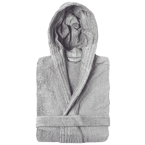 Linnea peignoir de bain à capuche adulte - Gris