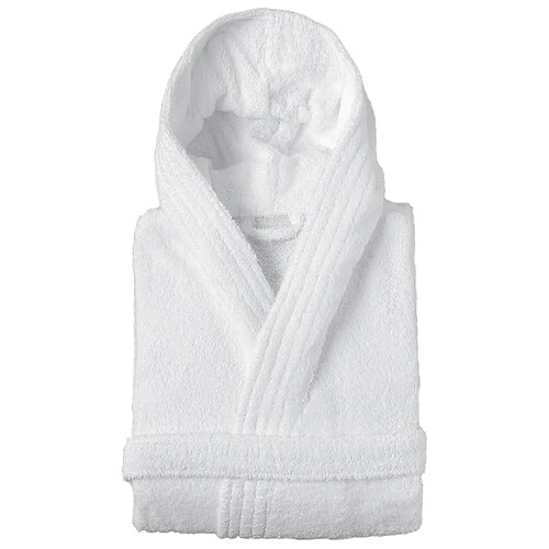 Linnea Peignoir de bain à capuche adulte - Blanc