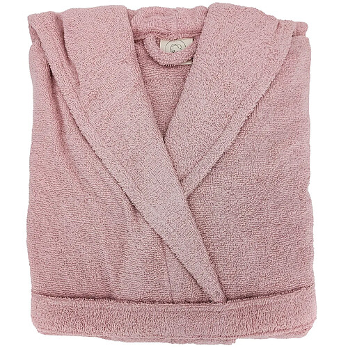 Linnea peignoir de bain à capuche adulte - Rose