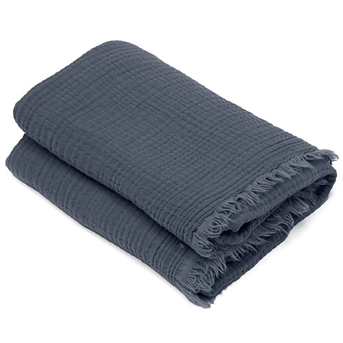 Linnea fouta drap de plage Kea - Bleu