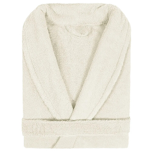 Linnea peignoir de bain col châle adulte - Ivoire