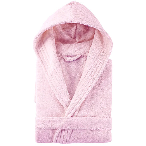Linnea peignoir de bain à capuche adulte - Rose