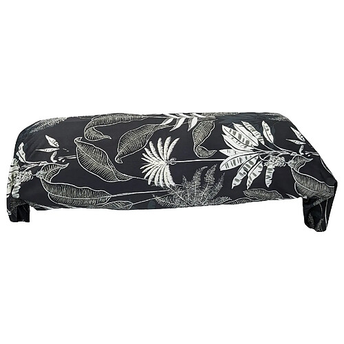 Linnea taie de traversin satin de coton Cayenne - Noir