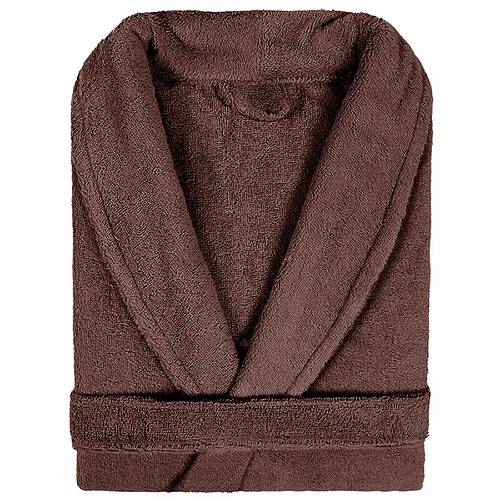 Linnea peignoir de bain col châle adulte - Marron