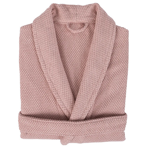 Linnea peignoir de bain adulte col châle Dune - Rose