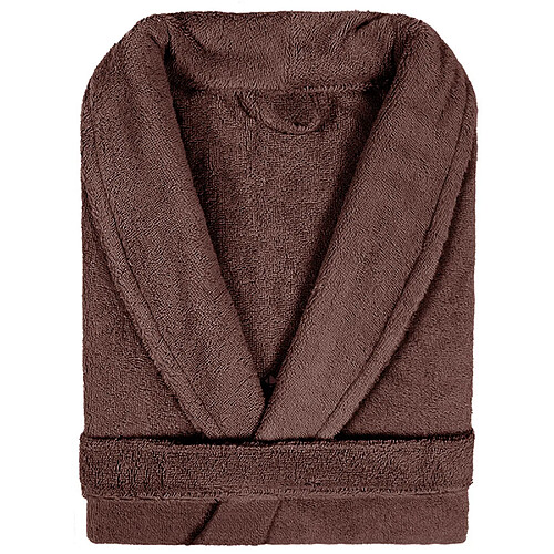Linnea peignoir de bain col châle - Marron